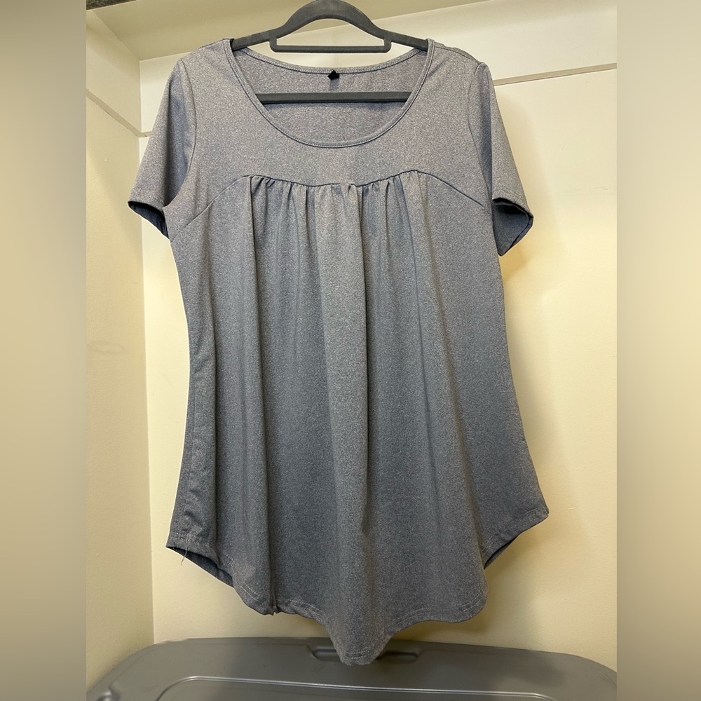 Women's Gray Large Blouse